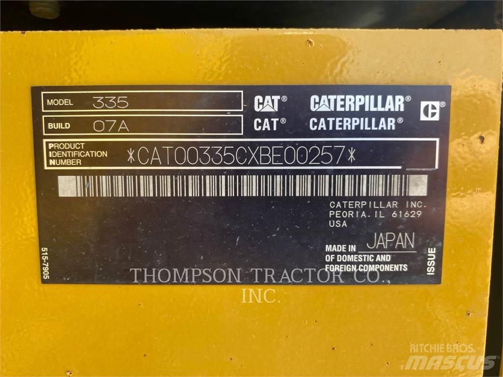 CAT 335 Εκσκαφείς με ερπύστριες
