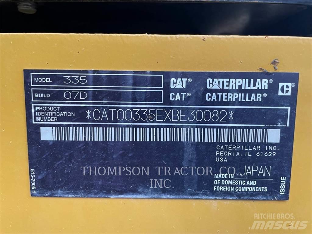 CAT 335 Εκσκαφείς με ερπύστριες