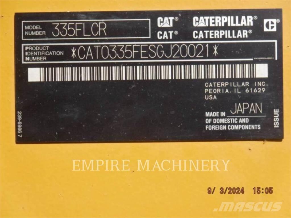 CAT 335FL P Εκσκαφείς με ερπύστριες