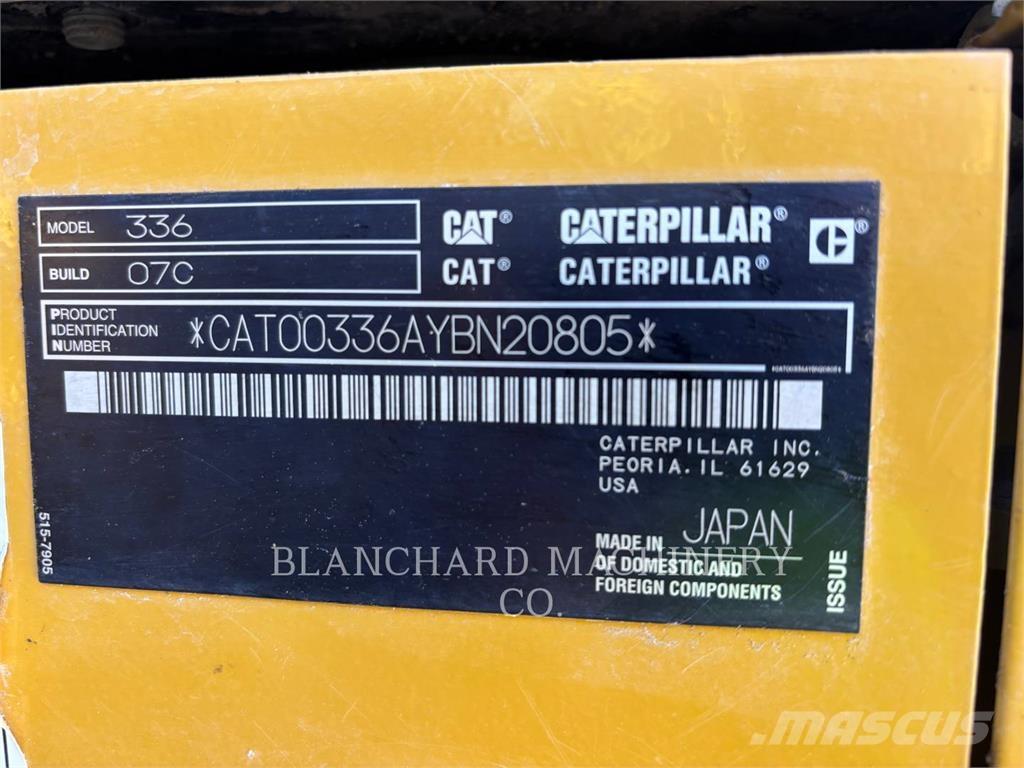 CAT 336 Εκσκαφείς με ερπύστριες