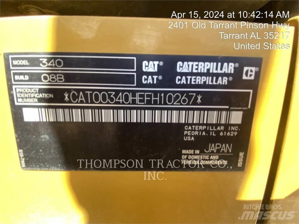 CAT 340 Εκσκαφείς με ερπύστριες