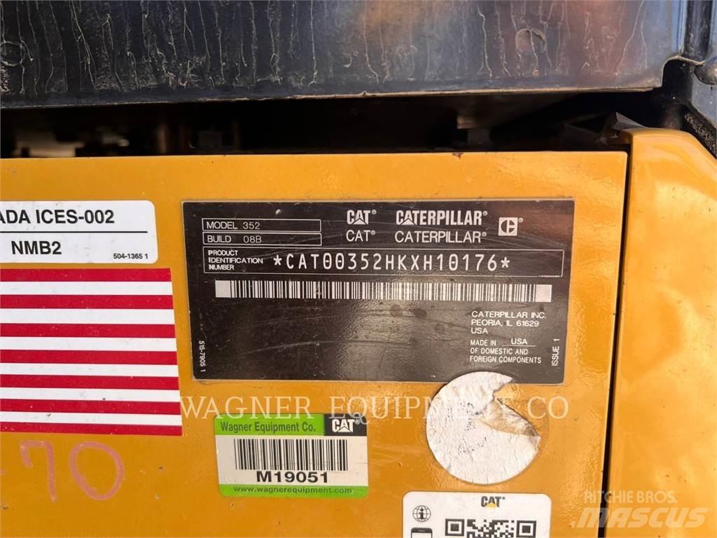 CAT 352 Εκσκαφείς με ερπύστριες