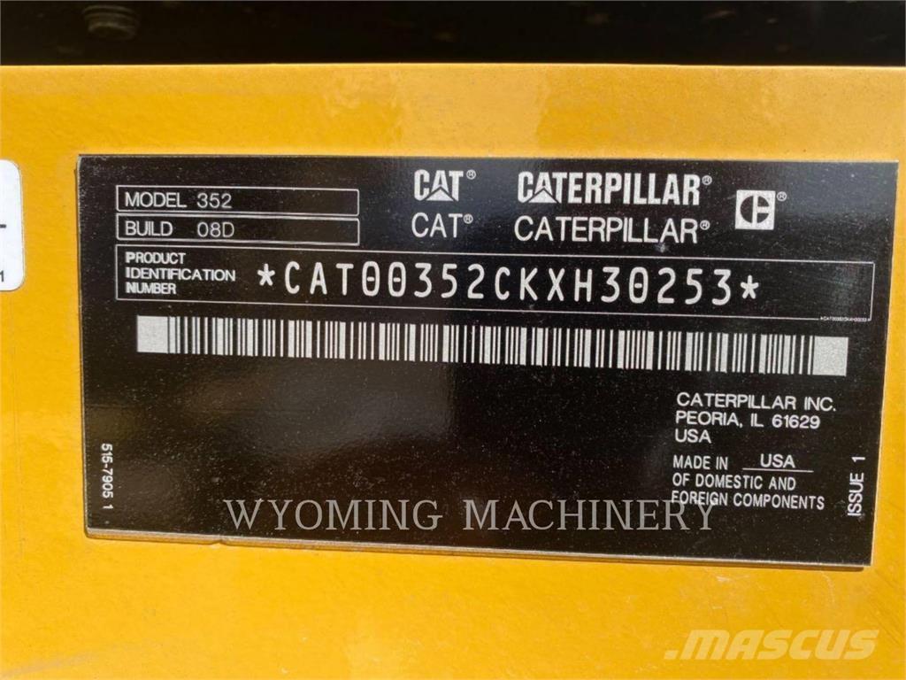 CAT 352 Εκσκαφείς με ερπύστριες