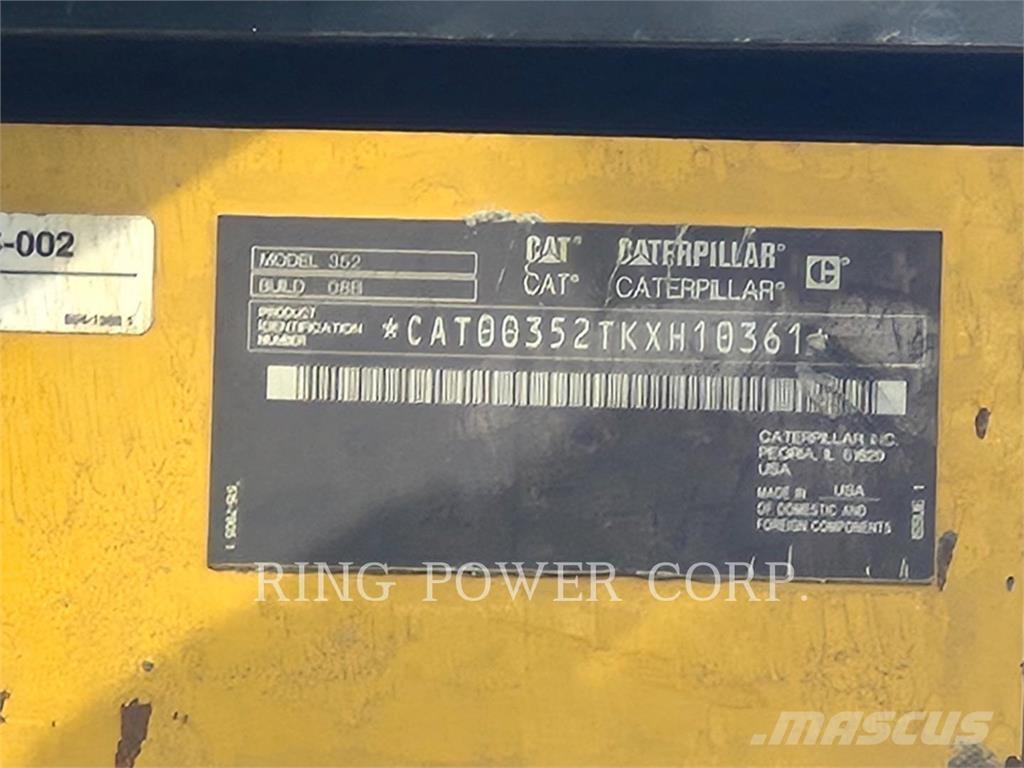 CAT 352-08 Εκσκαφείς με ερπύστριες