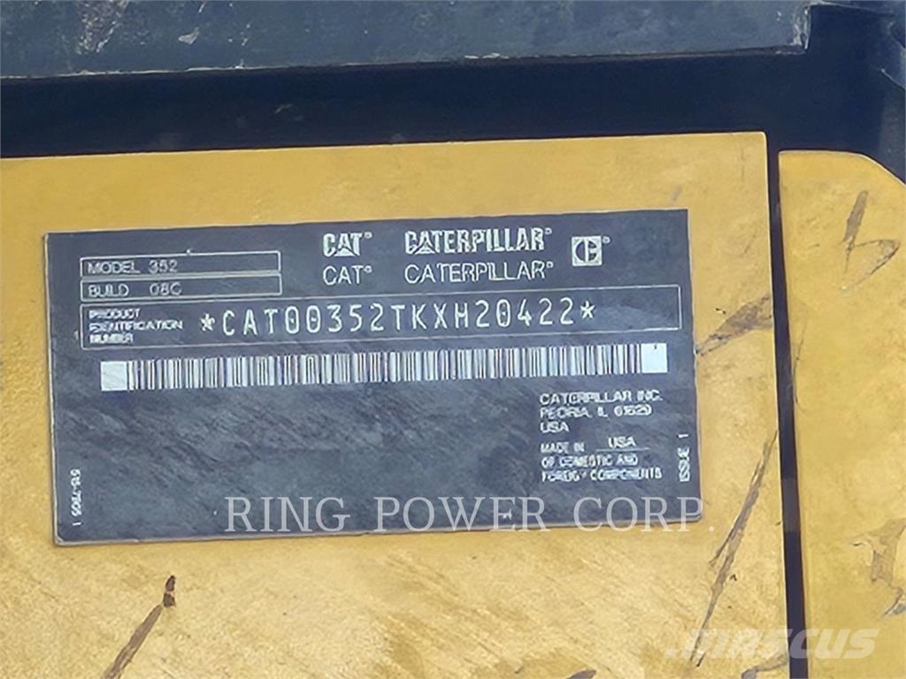 CAT 352-08 Εκσκαφείς με ερπύστριες