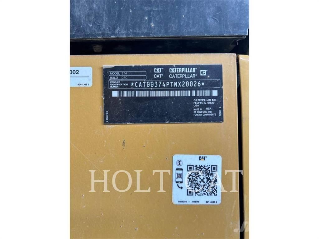 CAT 374 Εκσκαφείς με ερπύστριες