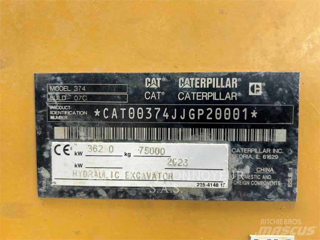 CAT 374 Εκσκαφείς με ερπύστριες