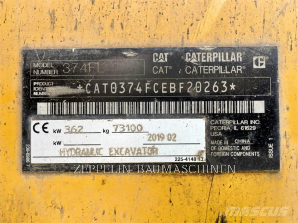 CAT 374FL Εκσκαφείς με ερπύστριες