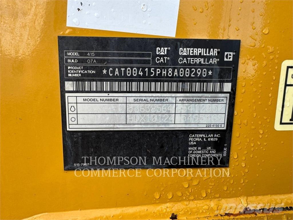CAT 415 Εκσκαφείς Φορτωτές τύπου JCB