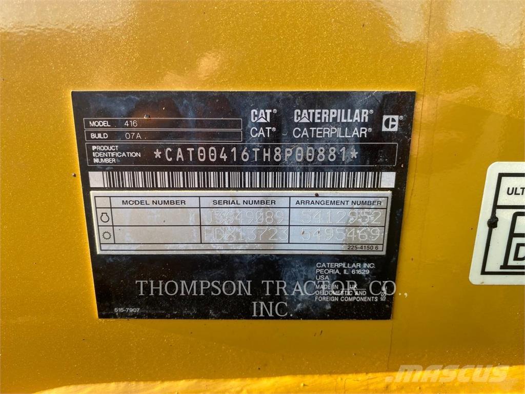 CAT 416 Εκσκαφείς Φορτωτές τύπου JCB
