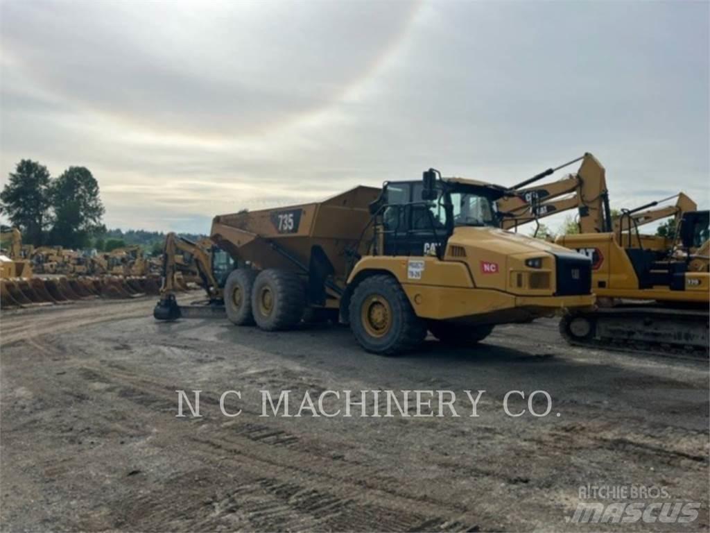 CAT 735 Φορτηγά Ανατροπή