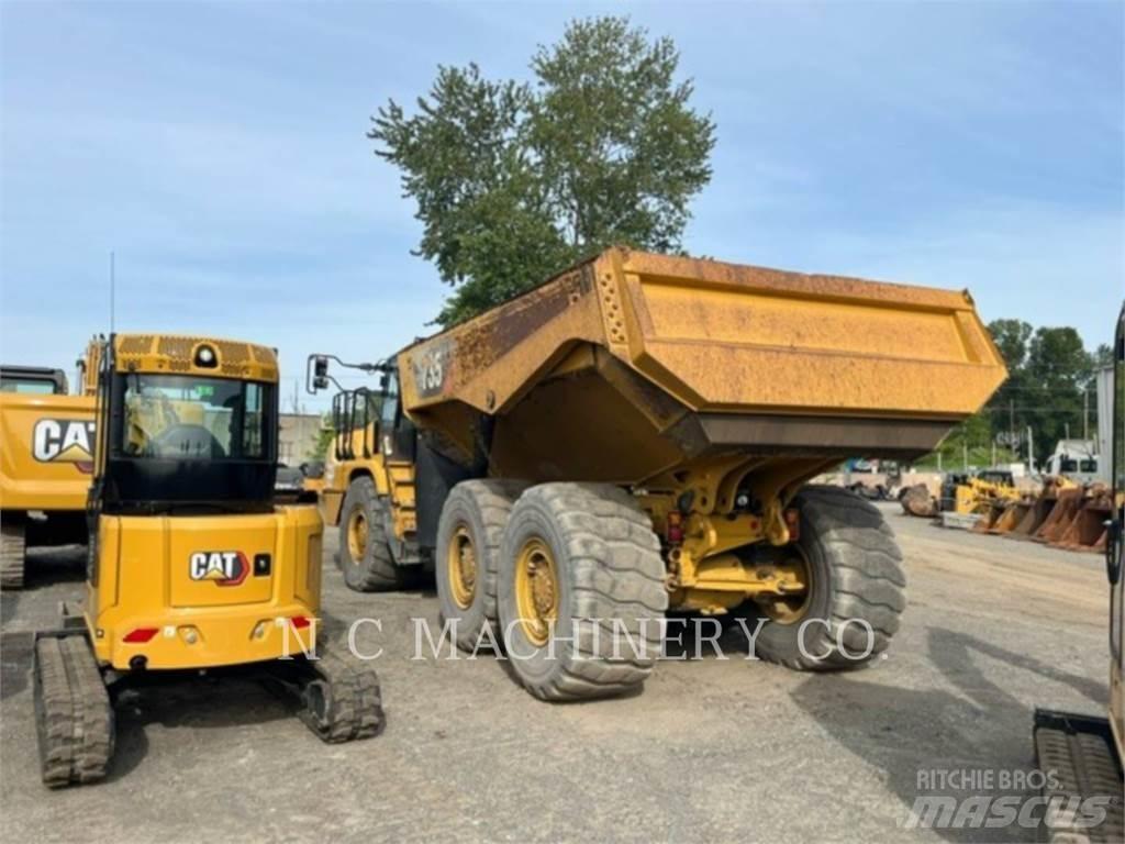 CAT 735 Φορτηγά Ανατροπή