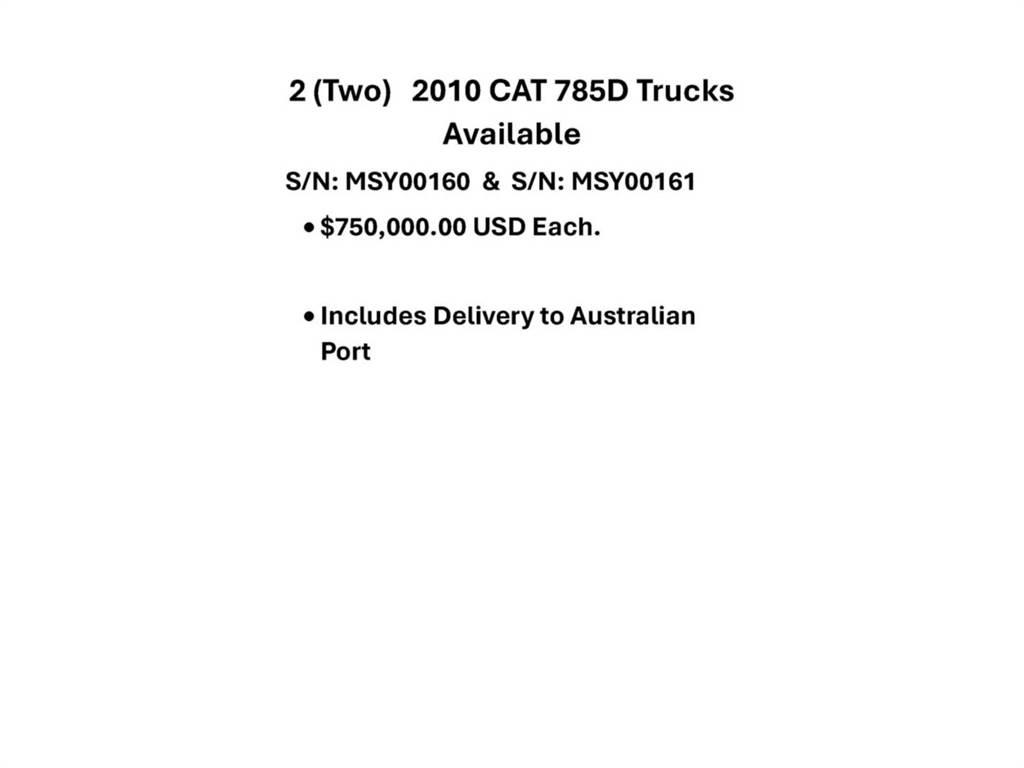 CAT 785D Σπαστό Dump Truck ADT