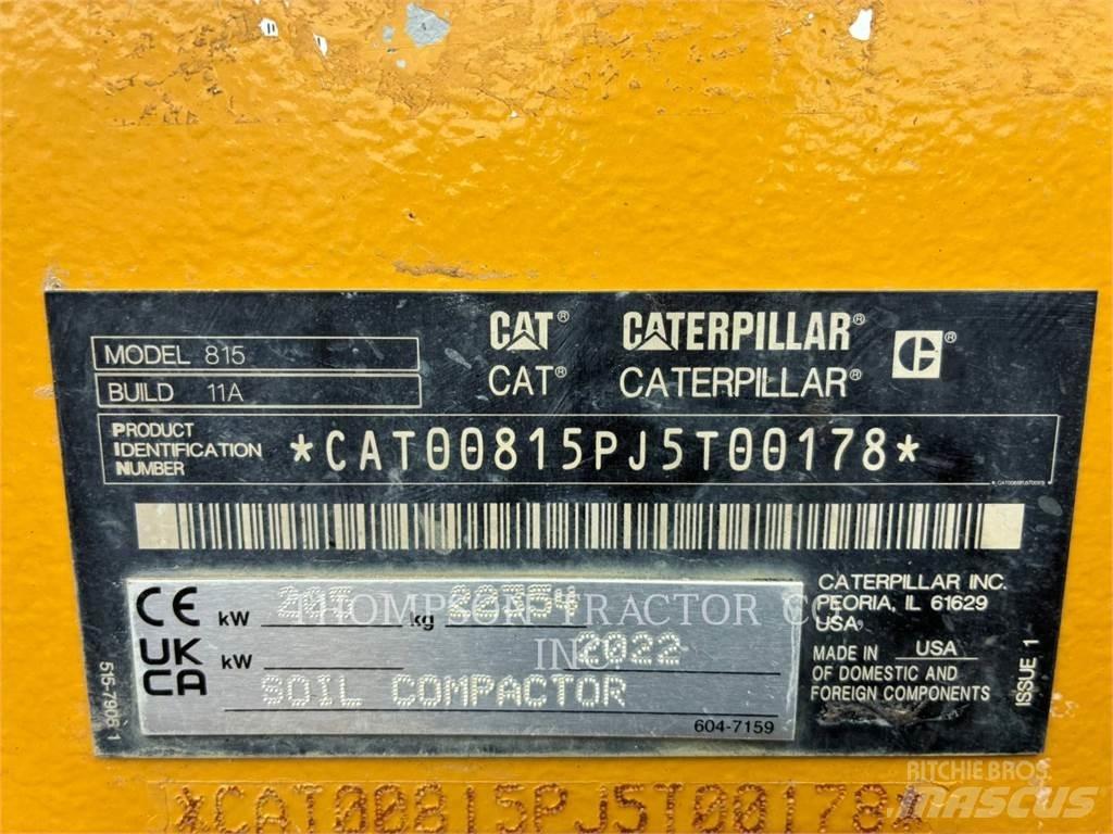 CAT 815 Κύλινδροι συμπίεσης εδάφους