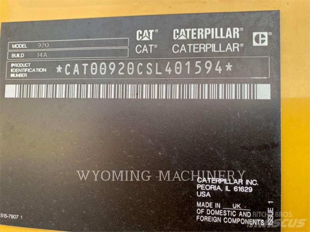 CAT 920 Φορτωτές με λάστιχα (Τροχοφόροι)