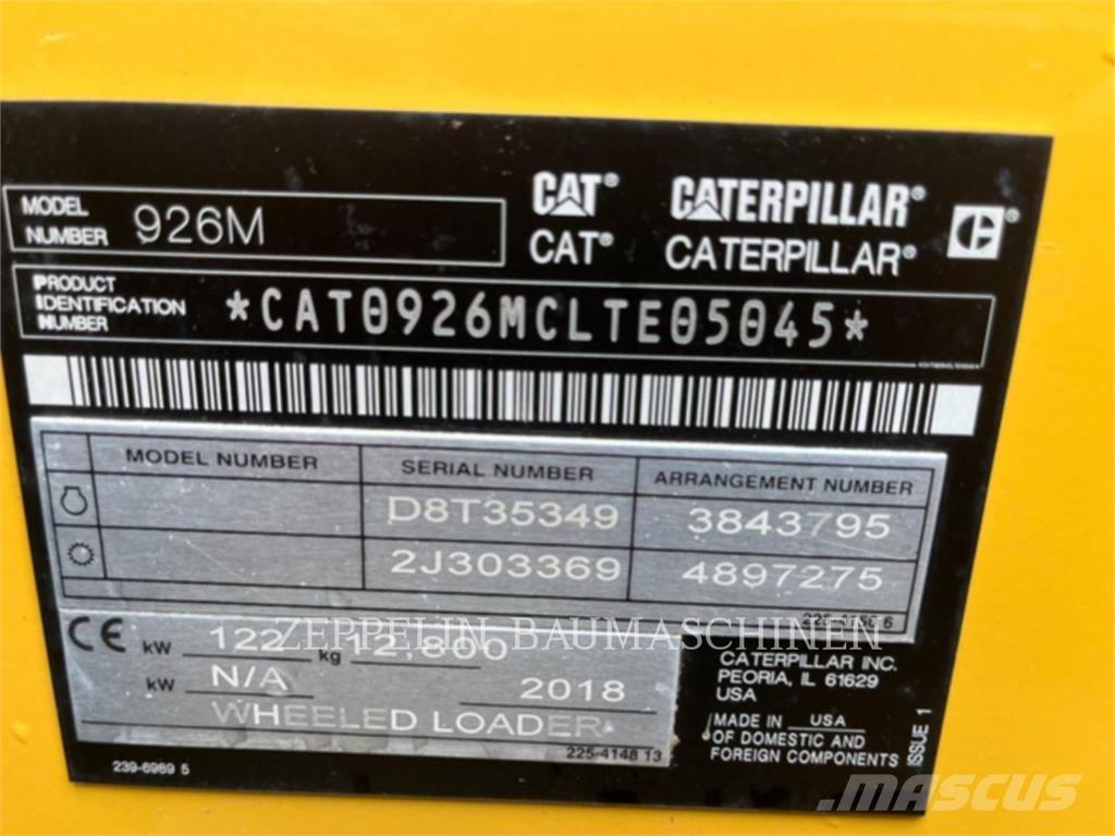 CAT 926M Φορτωτές με λάστιχα (Τροχοφόροι)