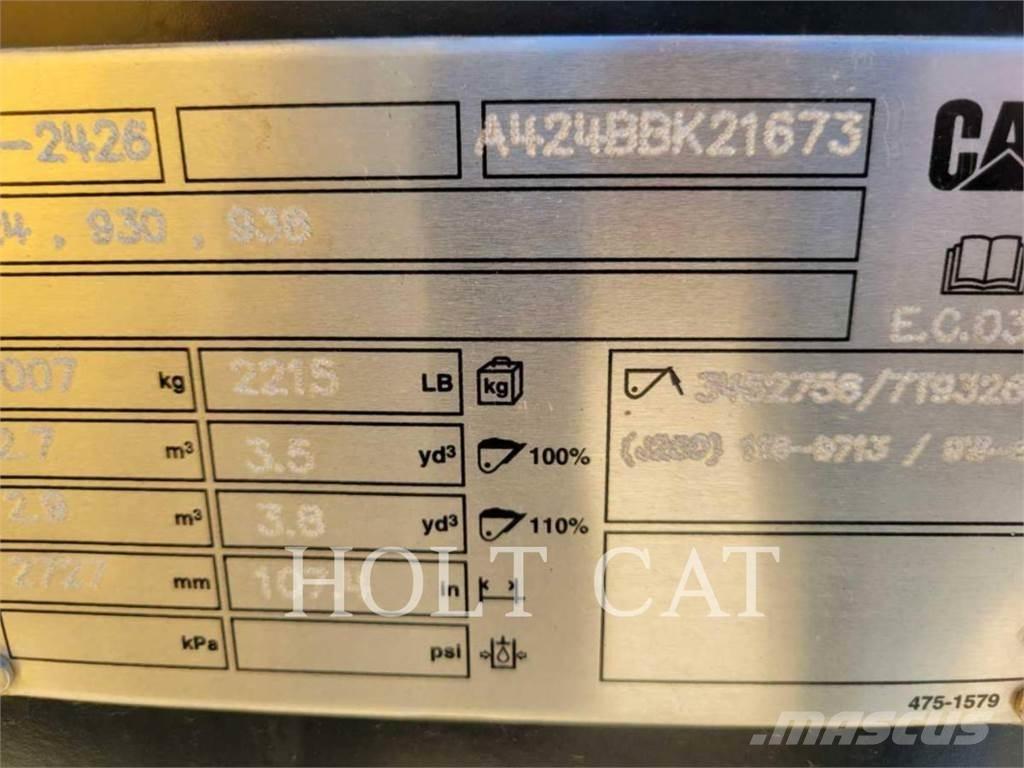 CAT 938 QC Φορτωτές με λάστιχα (Τροχοφόροι)