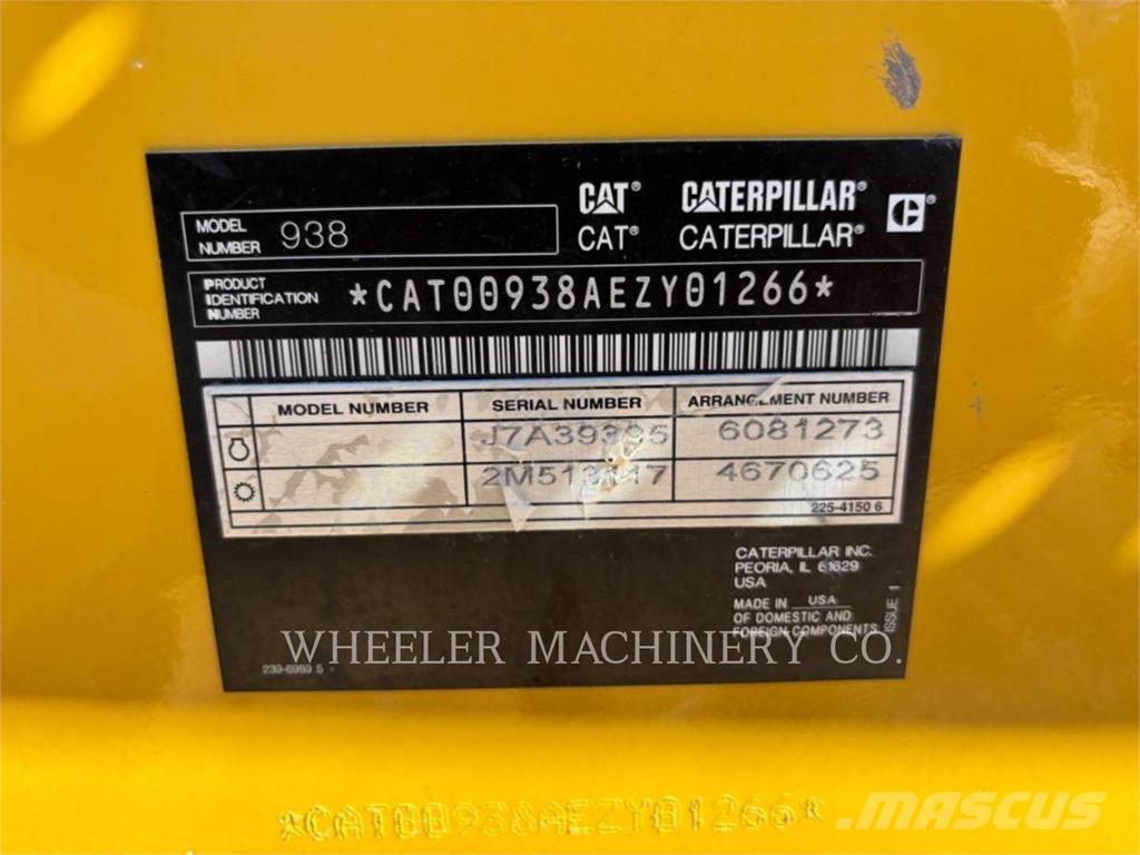 CAT 938 QC Φορτωτές με λάστιχα (Τροχοφόροι)