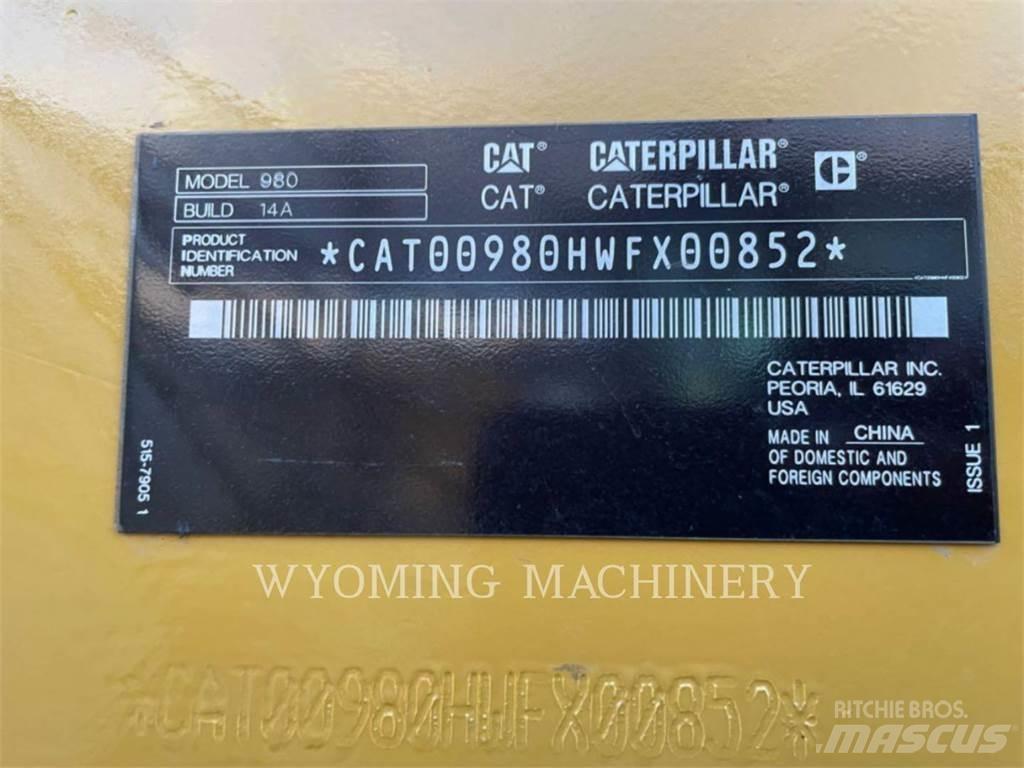 CAT 980 Φορτωτές με λάστιχα (Τροχοφόροι)