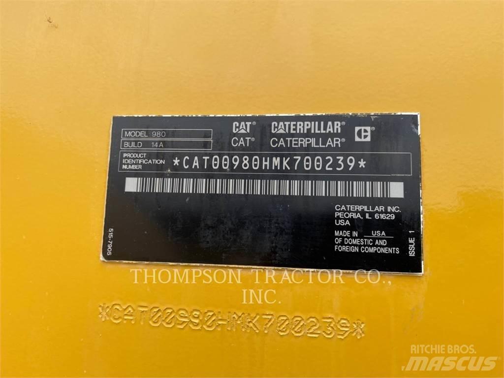 CAT 980 Φορτωτές με λάστιχα (Τροχοφόροι)
