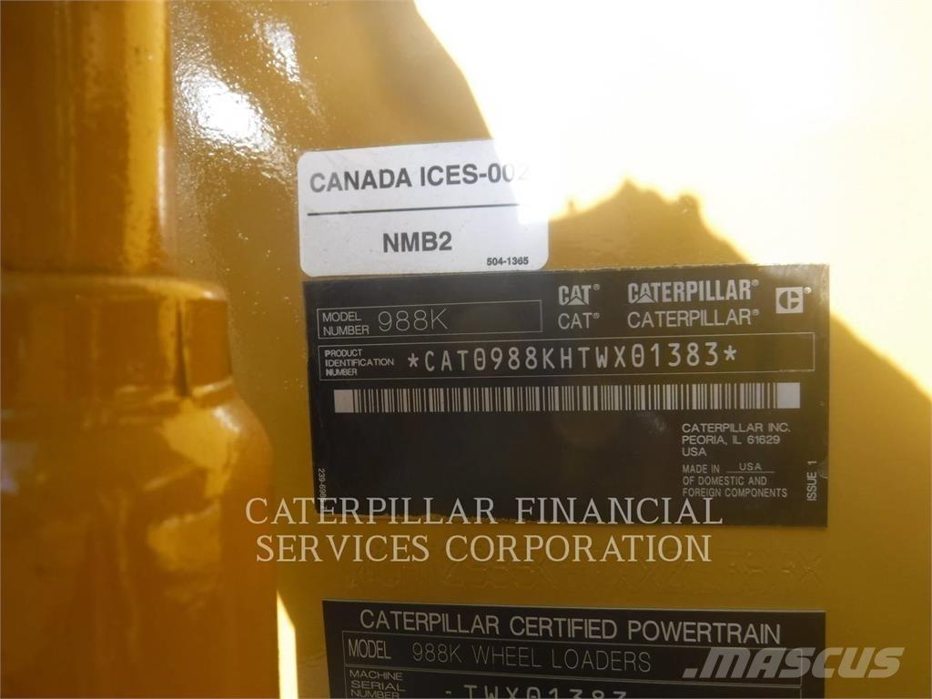 CAT 988K Φορτωτές με λάστιχα (Τροχοφόροι)