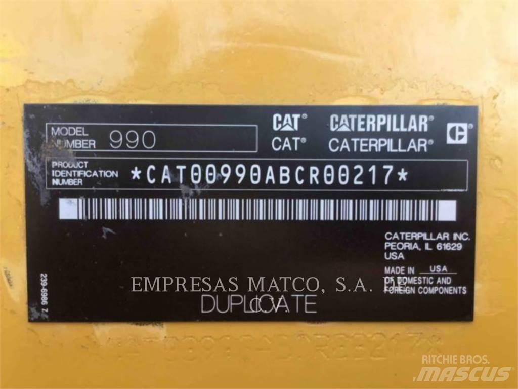 CAT 990 Φορτωτές με λάστιχα (Τροχοφόροι)
