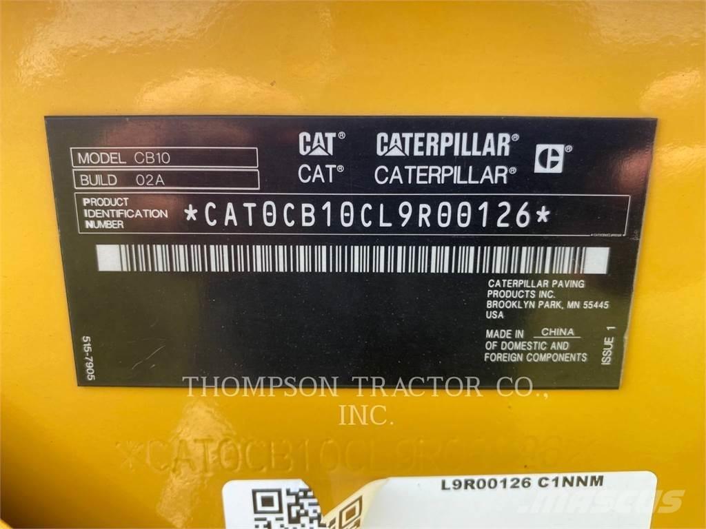 CAT CB 10 Οδοστρωτήρες διπλού κυλίνδρου