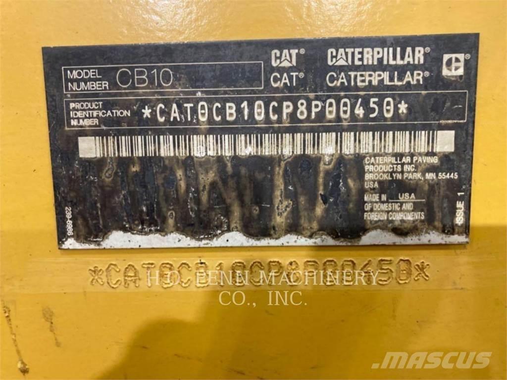 CAT CB 10 Οδοστρωτήρες διπλού κυλίνδρου