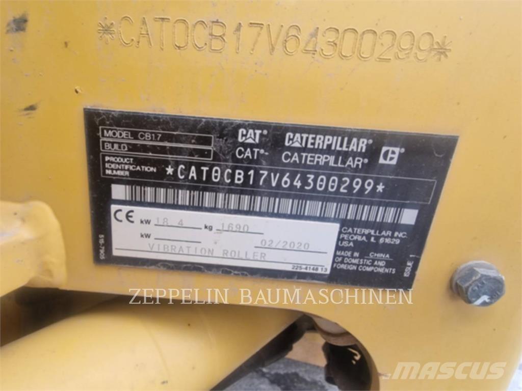 CAT CB1.7 Κύλινδροι συμπίεσης εδάφους