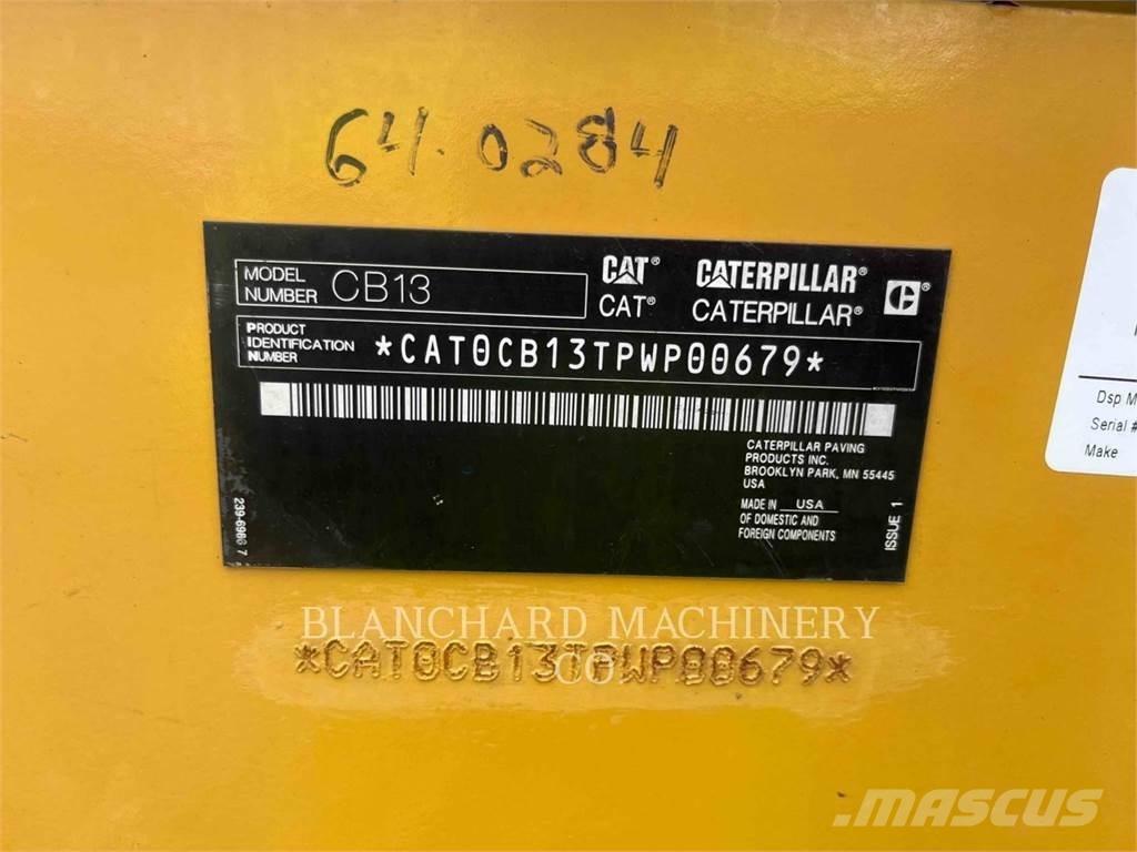 CAT CB13 Οδοστρωτήρες διπλού κυλίνδρου