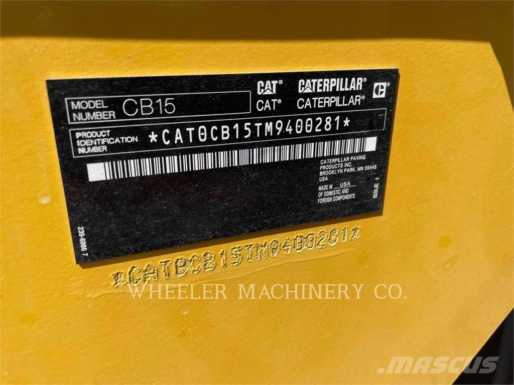 CAT CB15 CW Οδοστρωτήρες διπλού κυλίνδρου