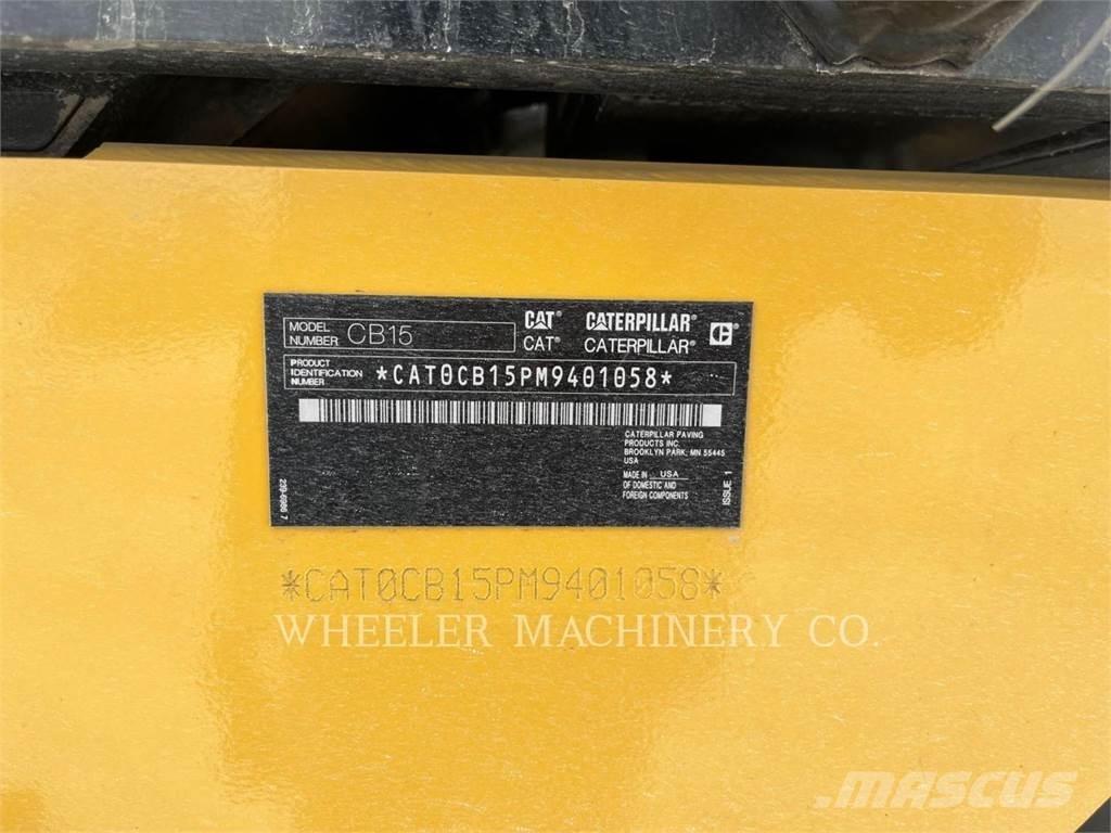 CAT CB15 CW VV Οδοστρωτήρες διπλού κυλίνδρου