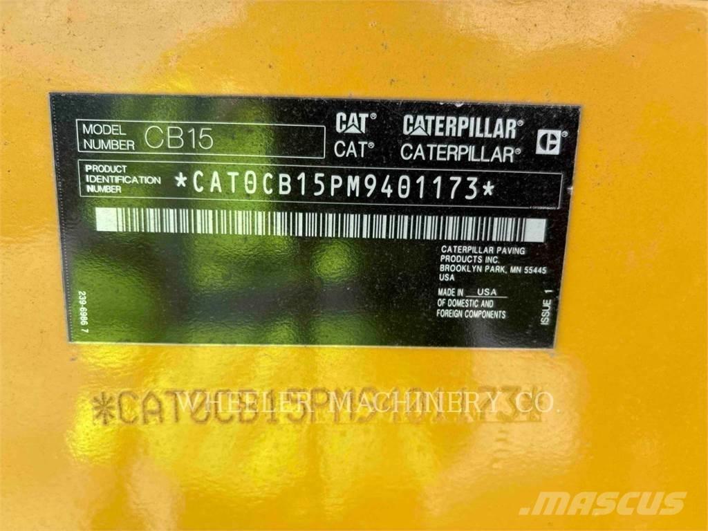 CAT CB15 CW VV Οδοστρωτήρες διπλού κυλίνδρου