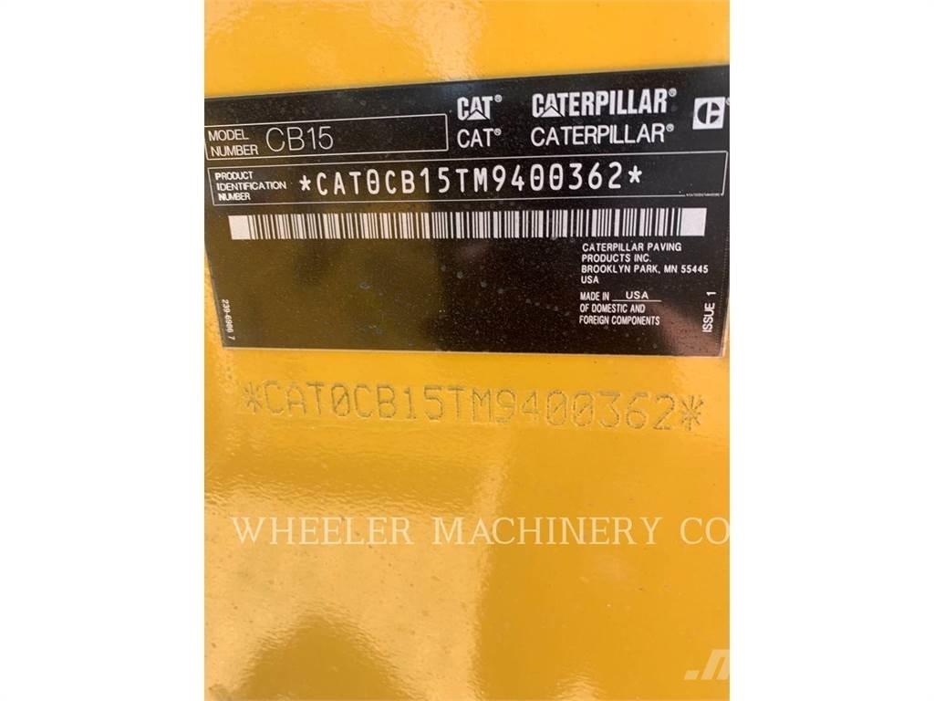 CAT CB15 CW VV Οδοστρωτήρες διπλού κυλίνδρου