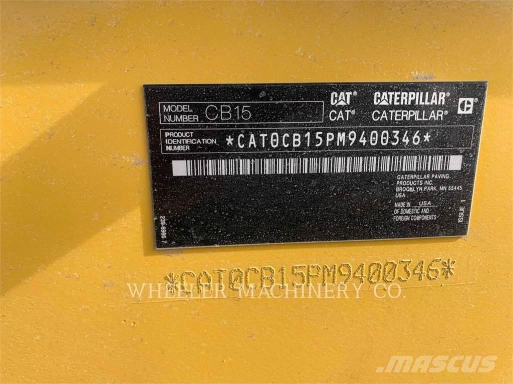 CAT CB15 VV Οδοστρωτήρες διπλού κυλίνδρου