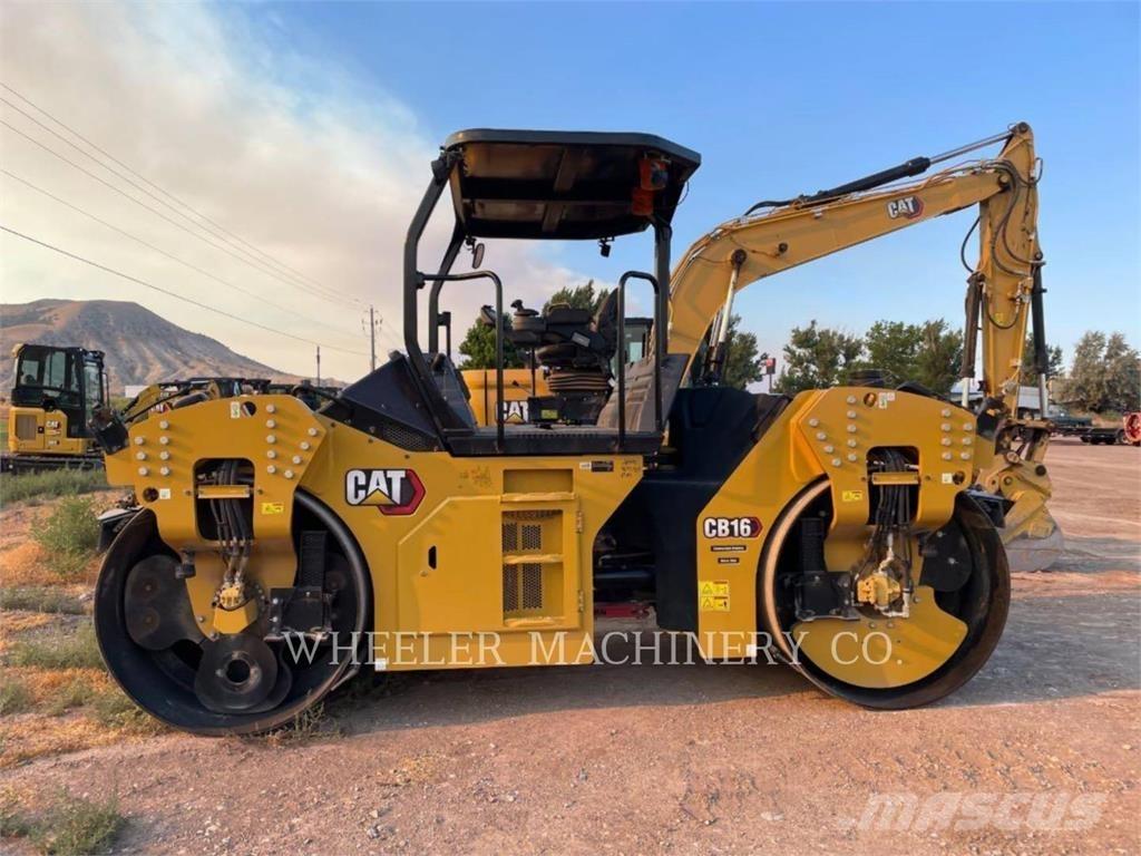 CAT CB16 CW VV Οδοστρωτήρες διπλού κυλίνδρου