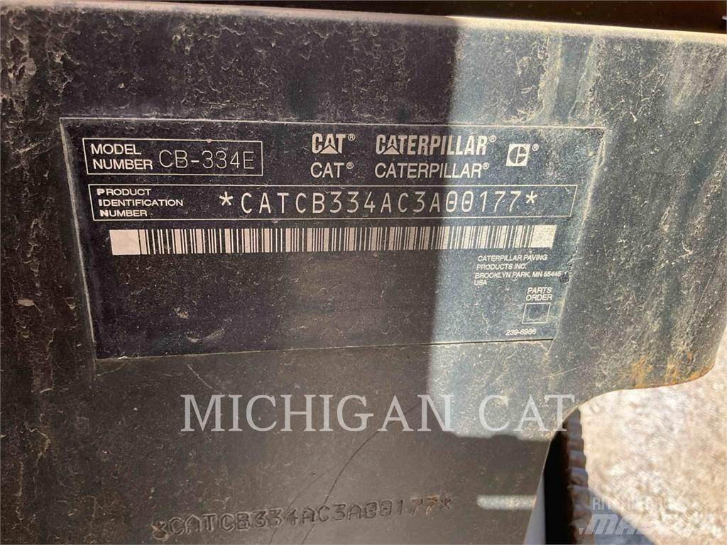 CAT CB334E Οδοστρωτήρες μονού κυλίνδρου