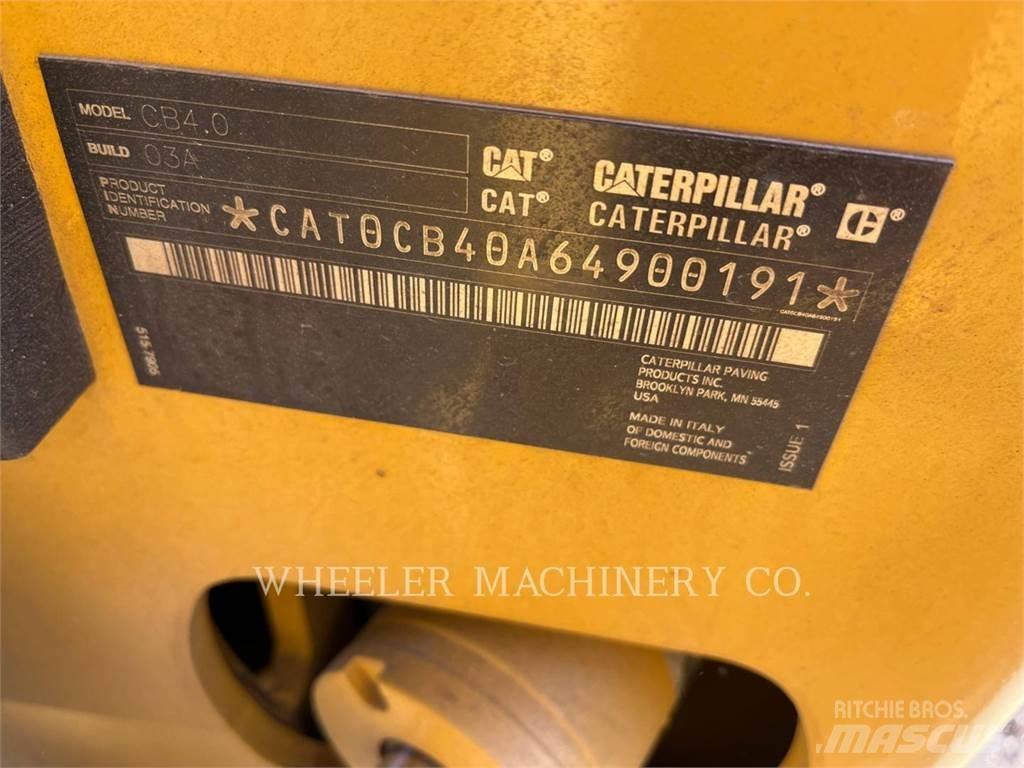 CAT CB4.0 Οδοστρωτήρες διπλού κυλίνδρου