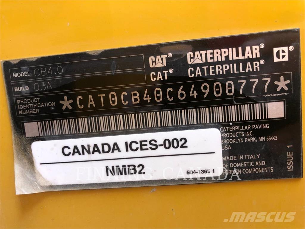 CAT CB4.0-03 Κύλινδροι συμπίεσης εδάφους