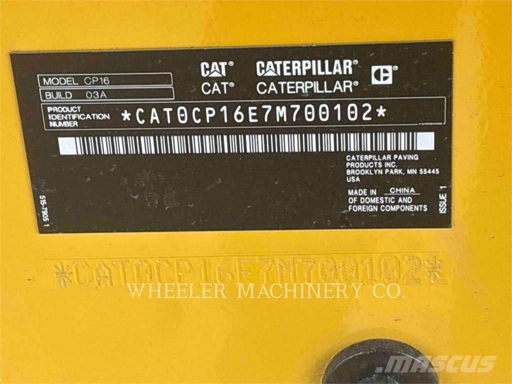 CAT CP16 Οδοστρωτήρες μονού κυλίνδρου