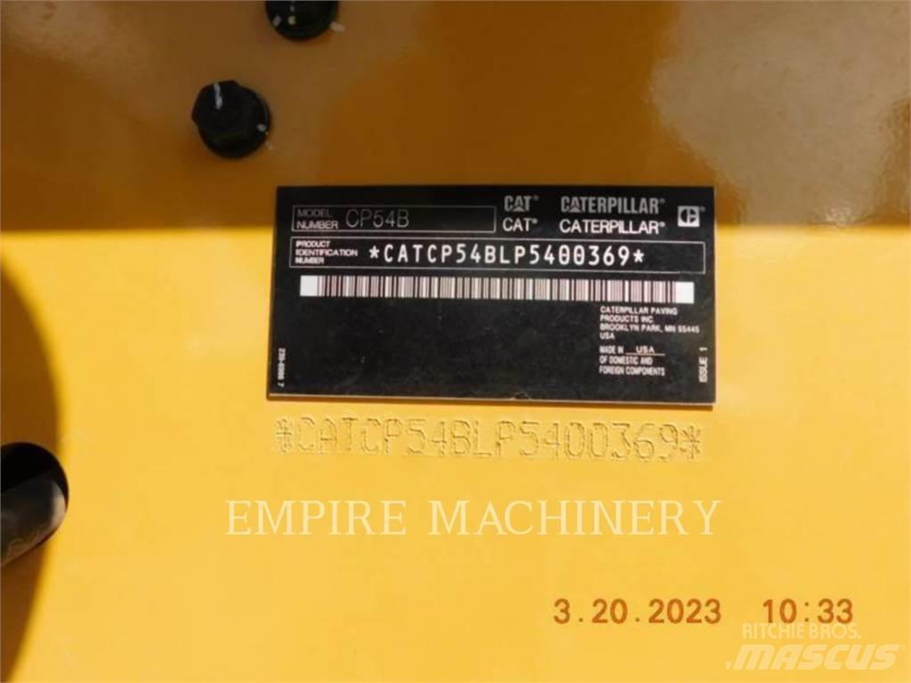 CAT CP54B Οδοστρωτήρες μονού κυλίνδρου