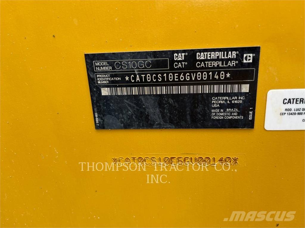 CAT CS10GC Οδοστρωτήρες μονού κυλίνδρου