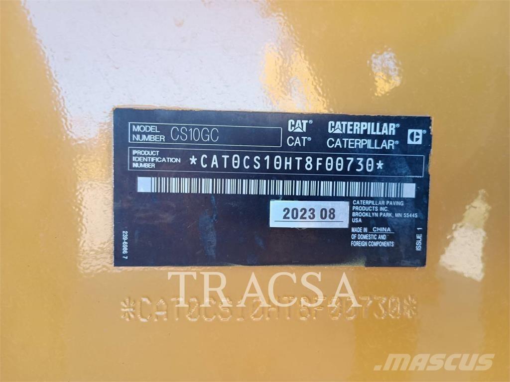 CAT CS10GC Οδοστρωτήρες μονού κυλίνδρου