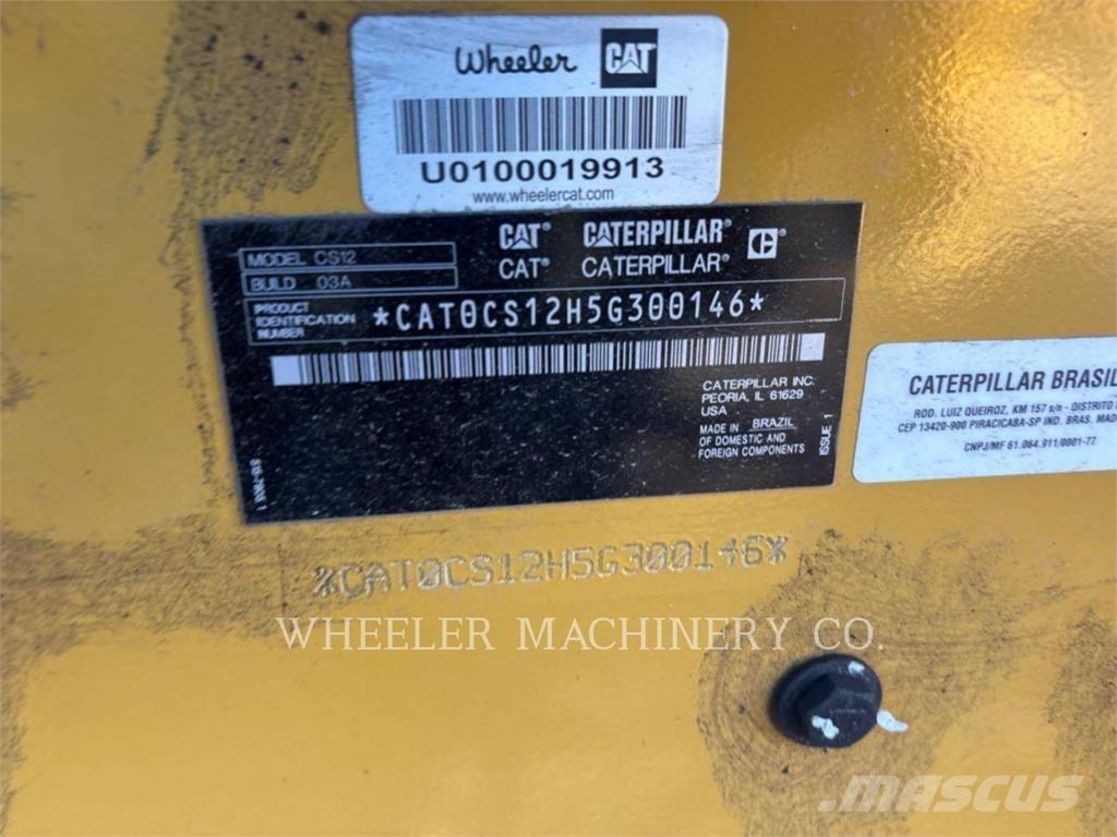 CAT CS12 Οδοστρωτήρες μονού κυλίνδρου