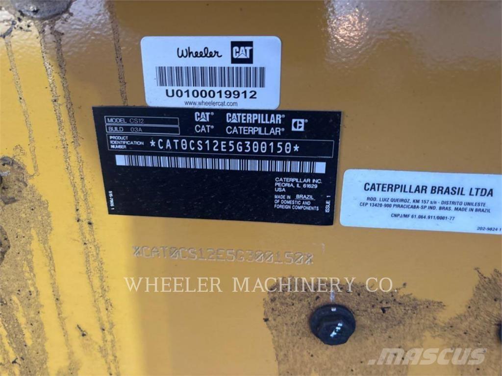 CAT CS12 Οδοστρωτήρες μονού κυλίνδρου