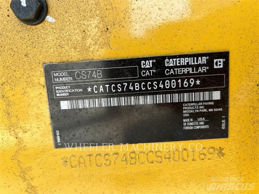 CAT CS74B Οδοστρωτήρες μονού κυλίνδρου