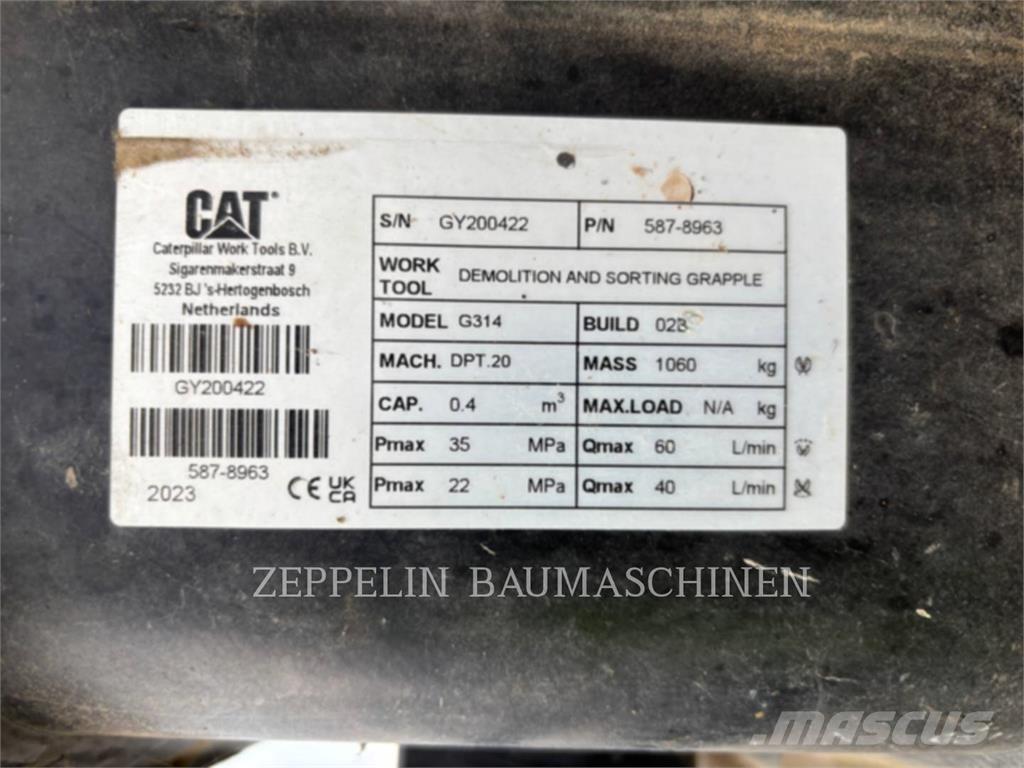 CAT G314-D Αρπάγες