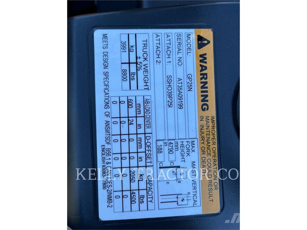 CAT GP25N Περονοφόρα ανυψωτικά κλαρκ - άλλα