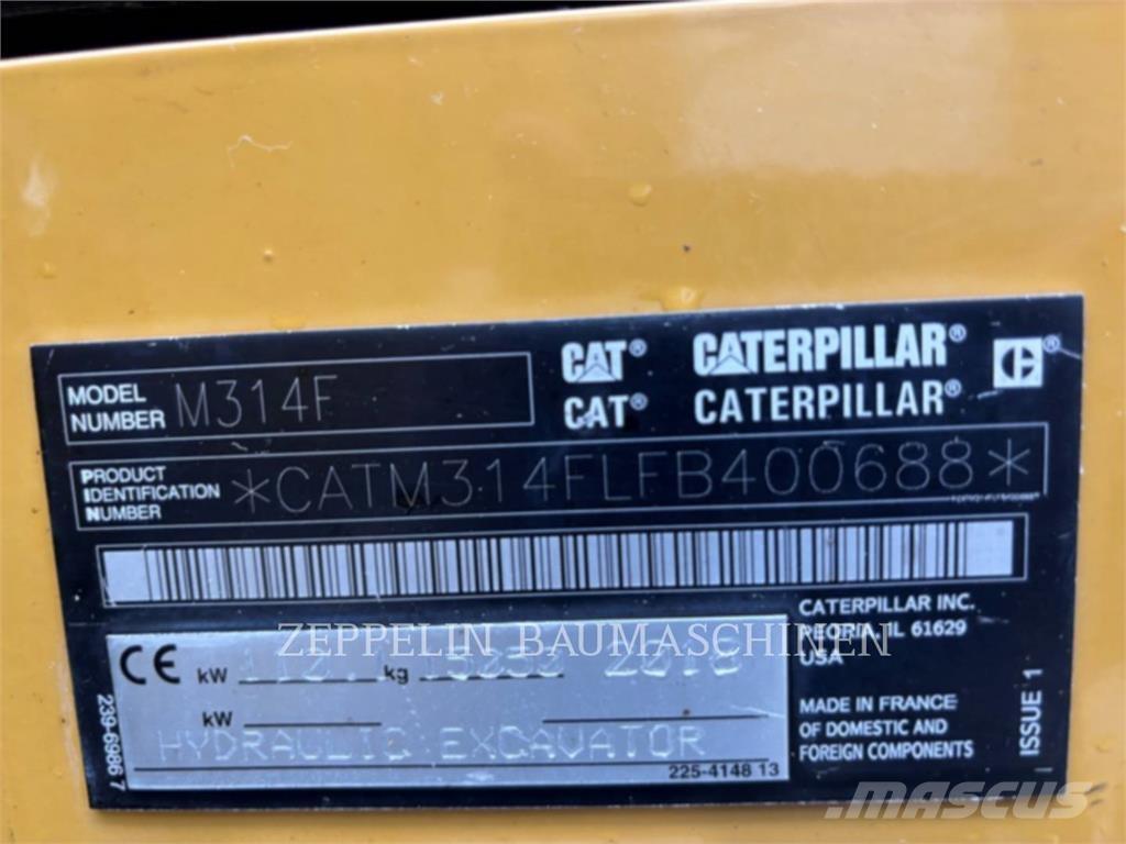 CAT M314F Εκσκαφείς με τροχούς - λάστιχα