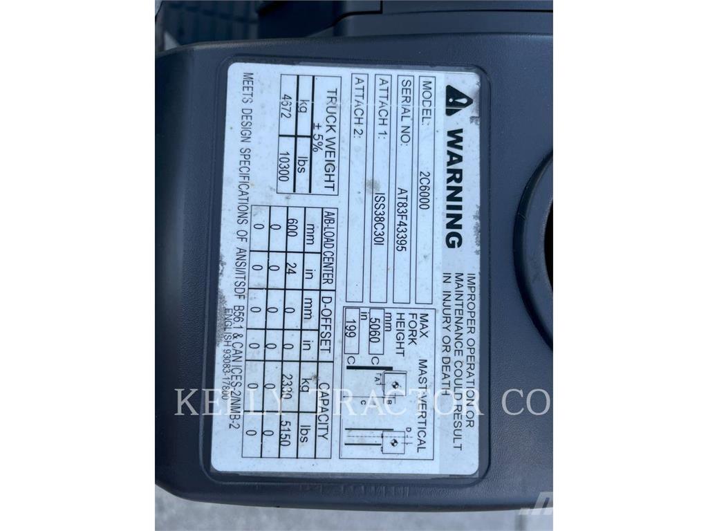 CAT MCF2C60004 Περονοφόρα ανυψωτικά κλαρκ με φυσικό αέριο LPG